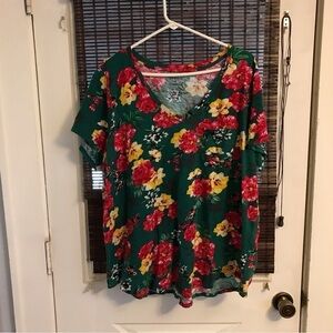 Torrid Classic  Fit Floral Blouse